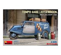 Maqueta Furgoneta Tempo A400 Lieferwagen. Camión De Leche Miniart |38057| 1