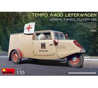 Maqueta Furgoneta Tempo A400 Lieferwagen. German 3-wheel Delivery Van MiniArt