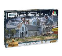 Maqueta ITALERI 1/72 Santa Madre Iglesia, Diorama D-Day Con Iglesia Láser, Paras