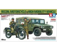 Maqueta Jgsdf Reconocimiento Motocicleta & High Mobility Vehicle Set TAMIYA 2518