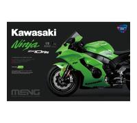 Maqueta Kawasaki Ninja Zx-10rr MENG 1/9 Pre-pintada, Montaje Sin Cola Ni Pintura
