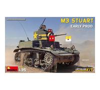 Maqueta M3 Stuart Early MiniArt 1/35 Interior Completo, Tanque Luz US Ww2, Chen