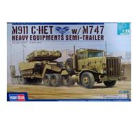Maqueta M911 C-HET Hobby Boss 1/35 Con Remolque M747. Transportador Pesado Us Ar