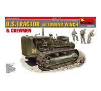 Maqueta MiniArt U. S. Tractor 1/35 Con Torno Y Crew, Vehículo Ingeniería De US