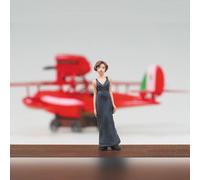 Maqueta Model Kit Savoia S.21F ver.2 Seaplane + Figura Gina Porco Rosso