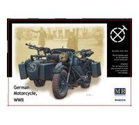Maqueta Moto BMW R75 Side Car Alemana 2e Guerra Mundial MASTER BOX LTD 3528
