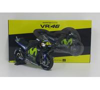 Maqueta Moto Escala 1:12 Minichamps Valentino Rossi Yamaha M1 Test 2017 Diecast