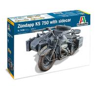 Maqueta Moto Zundapp Ks 750 Con Sidecar Italeri 7406 1/9 Maqueta Tanque Prom