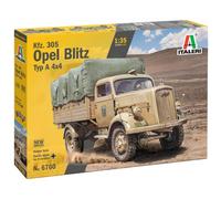 Maqueta Opel Blitz 4x4 Italeri 6760 AU 1:35 Camión WWII Alemán Con Neumáticos CA