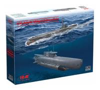 Maqueta Submarino k-Verbände Midget Submarinos ICM S.020 1:72