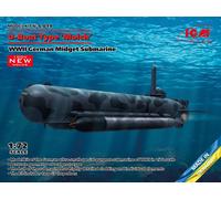 Maqueta Submarino u-Boat Tipo De Molch Segunda Guerra Mundial German Enano ICM S