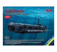 Maqueta Submarino u-Boat Tipo De Molch Segunda Guerra Mundial German Enano ICM S