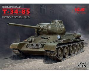 Maqueta Tanque т -34-85 Segunda Guerra Mundial Soviet Medium Tank ICM 35367 1/