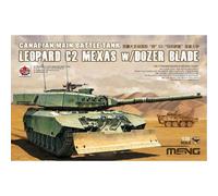 Maqueta Tanque Leopard C2 Mexas W/ Dozer Chapa Canadian Mano Battle Tank MENG Ts