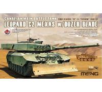 Maqueta Tanque Leopard C2 Mexas W/ Dozer Chapa Canadian Mano Battle Tank MENG Ts