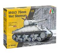 Italeri 96440 M4A3 76mm Wet Sherman, 1:35 Scale, Plastic Model Kit/Model Assembl