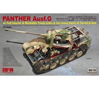 Maqueta Tanque Panther Ausf.g Con Full Interior & Cut Away Piezas RYE FIELD
