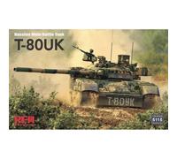 Maqueta Tanque Ruso T-80uk Mano Battle Tank RYE FIELD MODEL 5115 1 :3 5 Maquet