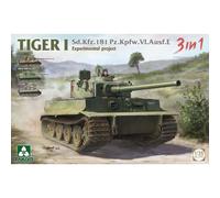Maqueta Tanque Sd.kfz.181 Pz.kfw.vi.ausf.e Tiger I Experimental Project 3 IN 1T