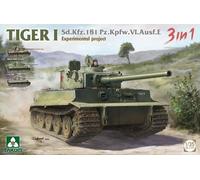 Maqueta Tanque Sd.kfz.181 Pz.kfw.vi.ausf.e Tiger I Experimental Project 3 IN 1T
