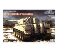 Maqueta Tanque Sd.kfz. 181 Pz.kpfw.vi Ausf. E Tiger I Middle Producción W / Full