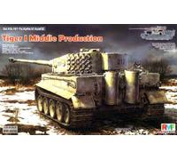 Maqueta Tanque Sd.kfz. 181 Pz.kpfw.vi Ausf. E Tiger I Middle Producción W / Full