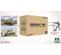 Maqueta Tanque Sherman ² Box M4a1 (76w) Hvss + M1 Super + US Army Tank Crewm