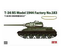 Maqueta Tanque T-34/85 Modelo 1944 Factory No.183 RYE FIELD 5083 1/35ème Ma