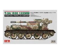 Maqueta Tanque T34/d30 122mm Coopet Self-Propelled Obús RYE FIELD MODEL 5030
