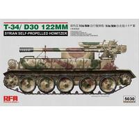 Maqueta Tanque T34/d30 122mm Coopet Self-Propelled Obús RYE FIELD MODEL 5030