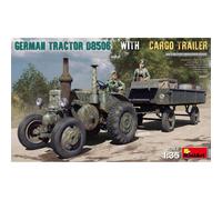 Maqueta Tractor Alemán D8506 Con Remolque De Carga Miniart 35317 1/35