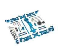 Maquetas Biela RC Para WLtoys 144001 144010 144002 1/14 Para Brazo Oscilante Varillaje Dirección Transmisión Torre Amortiguación Engranaje Piezas Coche RC(Blue)
