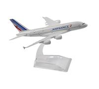 maquetas de Aviones a Escala Adornos Exhibición Estática para Modelos De Aviones De Aviación Air France A380,Modelo De Avión De Aleación 16 CM,Juguete para Niños Modelo de un Solo avión