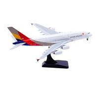maquetas de Aviones a Escala Modelo Coleccionable A Escala 1:400 del Avión A Reacción A380 Star Alliance De Asiana Airlines, Adorno Estático Modelo de un Solo avión