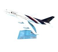 maquetas de Aviones a Escala Modelo De Avión De Metal Prefabricado A Escala 1:400 del A380 De Thai Airways Modelo de un Solo avión(16CM A380)