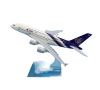 maquetas de Aviones a Escala Modelo De Avión De Metal Prefabricado A Escala 1:400 del A380 De Thai Airways Modelo de un Solo avión(16CM B747)