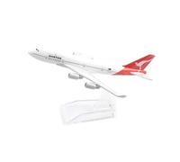 maquetas de aviones a escala Modelo de avión de pasajeros de 16 cm, modelo de avión de aleación Qantas Boeing 747, modelo de avión de metal fundido a presión a escala 1/400, adecuado for juguetes mode