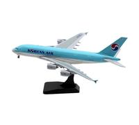maquetas de Aviones a Escala Modelo Prefabricado A Escala 1:400 del Avión De Reacción De Aleación Metálica A380 SkyTeam De Korean Air, Modelo HL7622 Modelo de un Solo avión