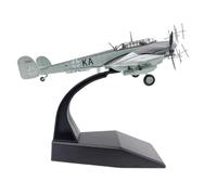 maquetas de Aviones a Escala Réplica del avión de Combate BF-110 BF110 Me110, Modelo de avión de Juguete a Escala 1/100, colección de Modelos de Aviones de aleación de Metal. Modelo de un Solo avión