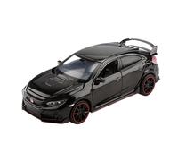 Maquetas De Coches Modelo A Escala 1:32 De Vehículo For Civic Type R Aleación Metal Fundido A Presión Ideal Como Recuerdo O Decoración Escritorio Coche Modelos A Escala De VehíCulos De Motor(Black)