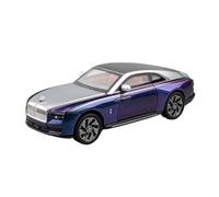 Maquetas De Coches Modelo De Coche Aleación En Miniatura Escala 1:24 Metal Fundido Presión Para La Colección De Escritorio For Rolls-Royce Spectre Coche Modelos A Escala De VehíCulos De Motor(Purple)