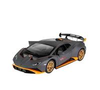 Maquetas De Coches Modelo De Coche De Aleación Fundida A Presión A Escala 1:24 Para Lamborghini Huracán STO Colección De Escritorio Decoraciones Coche Modelos A Escala De VehíCulos De Motor(Titanium)