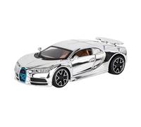 Maquetas De Coches Modelo De Coche De Aleación Fundido A Presión A Escala 1:32 Para Bugatti Chiron Versión Galvanizada Adornos De Escritorio Coche Modelos A Escala De VehíCulos De Motor(Silver)
