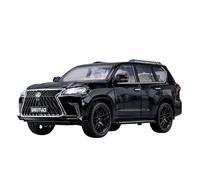 Maquetas De Coches Modelo De Coche De Metal Fundido A Presión De Simulación A Escala 1:18 Para Lexus LX570 Adornos Coleccionables De Escritorio Coche Modelos A Escala De VehíCulos De Motor(Black)