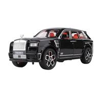 Maquetas De Coches Modelo De Coche De Metal Fundido A Presión Escala 1:24 Para Rolls-Royce Cullinan Mansory Adornos Coleccionables De Escritorio Coche Modelos A Escala De VehíCulos De Motor(Black)