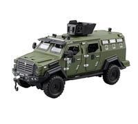 Maquetas De Coches Modelo Militar De Coche 18 Cm 1/32 Vehículo Blindado Dientes De Sable De La Policía China, Vehículo A Prueba De Explosiones. Coche Modelos A Escala De VehíCulos De Motor(Green)