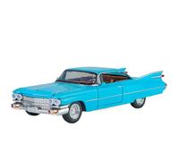 Maquetas De Coches Vehículos De Fundición A Presión A Escala 15 Cm 1/32 Modelos De Coches Retro Clásicos De Simulación For Cadillac Big Rocket Coche Modelos A Escala De VehíCulos De Motor(Blue)