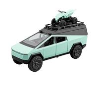 Maquetas De Coches Vehículos De Motor A Escala 17 Cm 1/32 For Tesla Cybertruck Campervan RV Modelo Pull Back Car For Entusiastas Del Modelismo Coche Modelos A Escala De VehíCulos De Motor(Green)