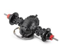 Maquetas Eje RC Para Tamiya 1/14 CNC Metal Eje Trasero Delantero Diferencial Medio Construido Engranaje RC Remolque Tractor Camión Piezas Modelo(Rear)