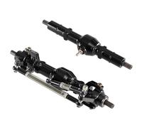 Maquetas Eje RC Para WPL C14 C24 Para FAYEE Para JJRC 1/16 Eje Delantero Trasero Control Remoto Coche Metal Actualización Accesorios Modelo Ensamblaje(Black)